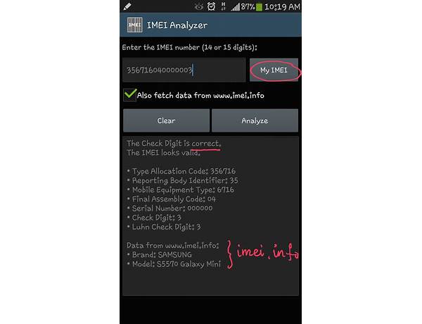 IMEI Analyzer for Android - Download the APK from Habererciyes